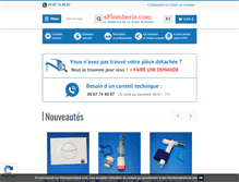 Tablet Screenshot of piecesplomberie.com